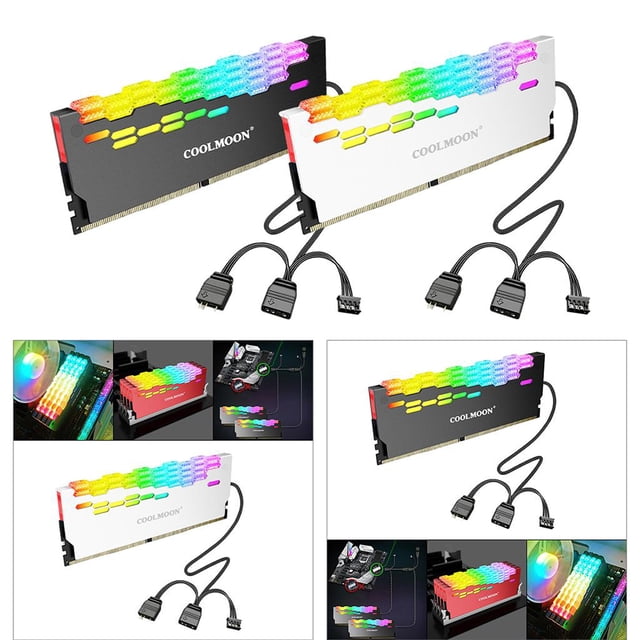 2 disipadores para radiador ARGB, esparcidor de disipador de carcasa, memoria RAM para bricolaje yotijar Memory RAM Cooler