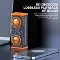 thumbnail image 4 of Herunwer Transparent Colorful LED Bluetooth Speaker with Dual Horns, True Wireless Stereo, 4 of 9