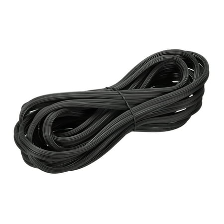 Uxcell 15M/49.21Ft Rubber Window Screen Spline Sealing Strip, 6.5mm OD Black