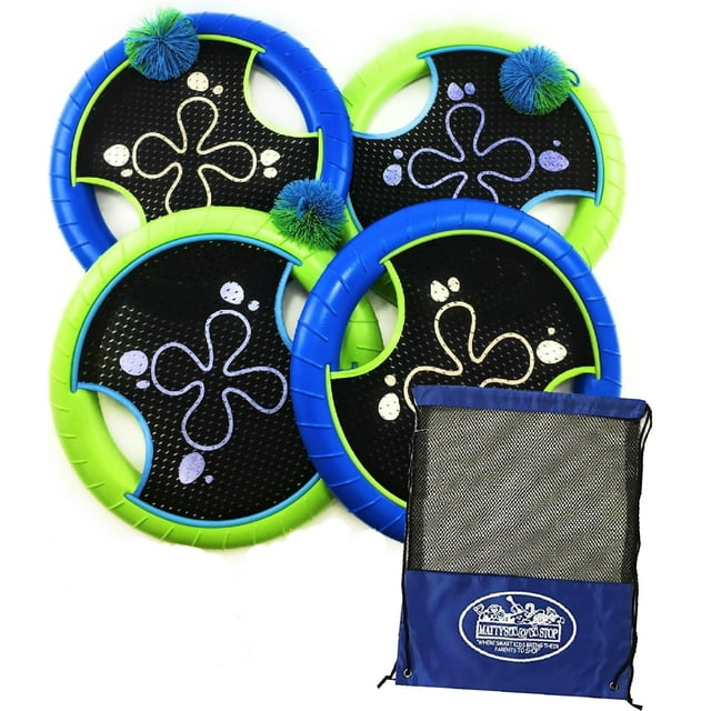 Juego Deluxe de Paletas para Trampolín de Matty's Toy Stop - Set para 4 jugadores, 12"