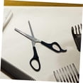 thumbnail image 4 of OFEFE 2 Pcs Sharp Hair Cutting Scissors, Stainless Steel Body and Abs Handle Multifunctional Thinning Shears for Hair Cutting, Wigs Texturizing Tools for Women Men Home Salon（Black）, 4 of 9