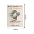 thumbnail image 4 of Easter Pocket Cross Gift, Blessing Crystal Cross Pocket Hug With Cards, Acrylic Cross Shaped Figurine Charm Christian Religious Gifts for Friends Family, 4 of 4