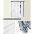 thumbnail image 5 of Blue Southwest Tie Up Curtains for Kitchen Bathroom Bedroom Windows 45 Inch Length, Boho Vintage Ethnic Tribes Art Balloon Drape Curtains Shade Rod Pocket Drapery Curtain Panel, 42"x54", 5 of 7