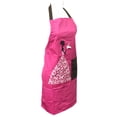 thumbnail image 2 of Wrapables® Butterfly Girl Adjustable Work Apron, Hot Pink, 2 of 4