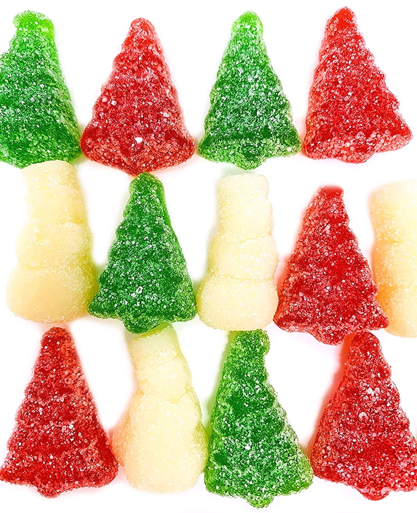 SweetGourmet Christmas Trees & Snowmen with snow Seasonal Candy