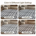 thumbnail image 7 of ODIKA 3'x5' Washable Throw Rug Door Plaid Welcome Gingham Checkered Bold Diagonal Tartan Front for Entryway, Kitchen, Mudroom, Stain Resistant, Low Profile, Non-Slip, 7 of 7