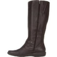 thumbnail image 3 of Womens B.O.C Austin Flat Knee-High Comfort Boots, Dark Brown, 3 of 6