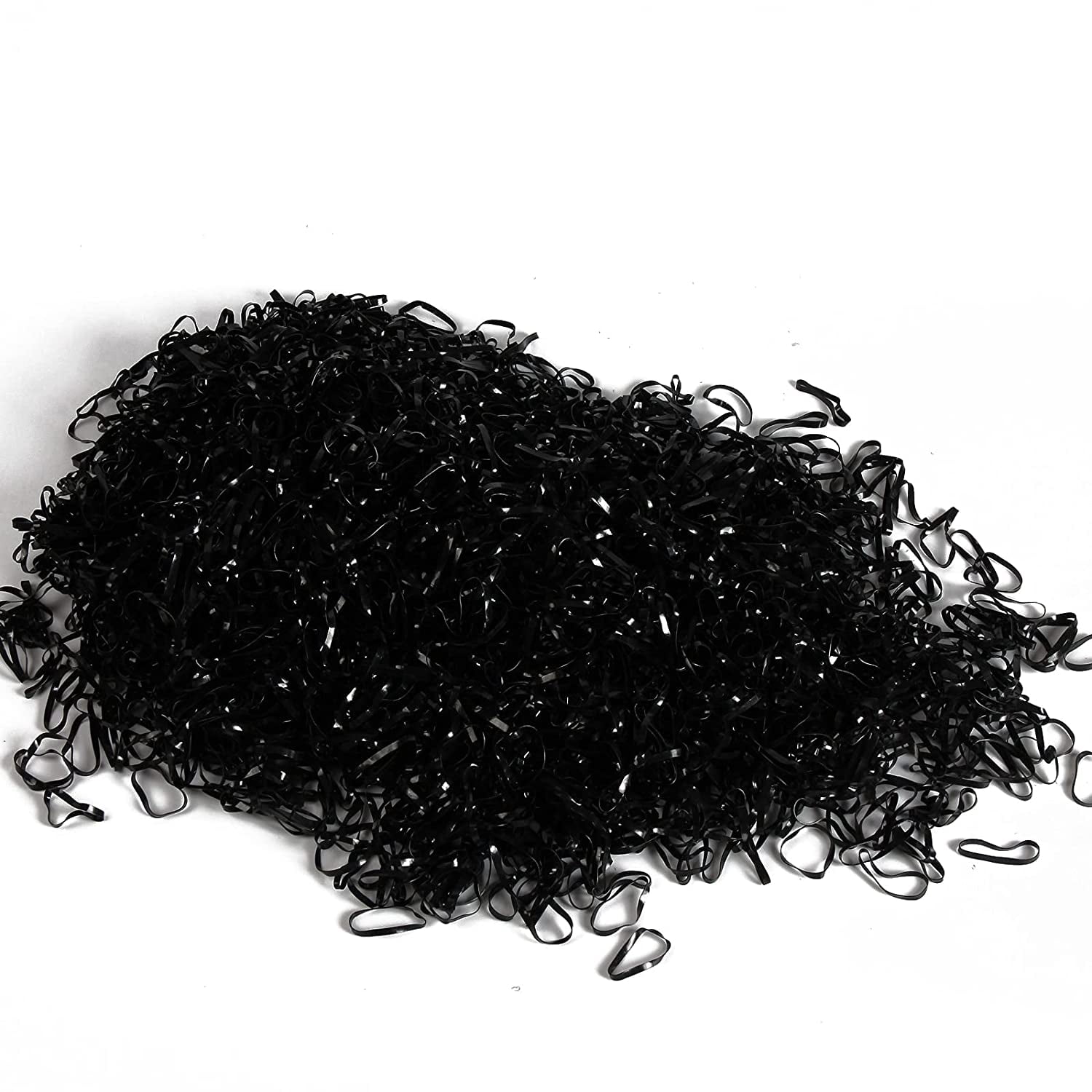 3000pcs Black And Clear Elastic Mini Rubber Bands For Hair 2pcs