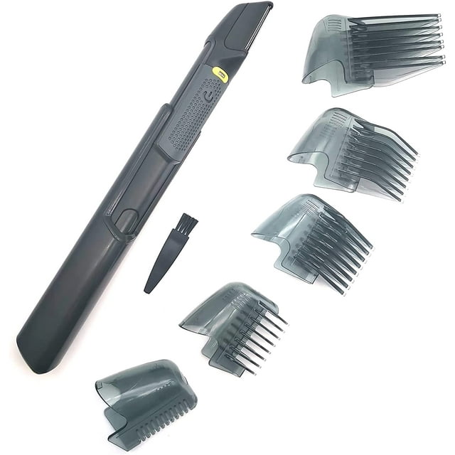 Titanium Max Trimmer for Men, USB Rechargeable Lighted Beard Trimmer Men with Storage Bag, Detail Trimmer for Eyebrow/ Ear/ Nose Hair/ Facial/ Neck