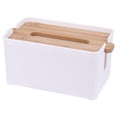 thumbnail image 1 of Organizador dispensador de pañuelos extraíble decorativo, cubierta flotante móvil, caja de pañuelos, soporte para cubierta para cocina, , tocador, blanco Sunnimix Sostenedor del tejido, 1 of 7