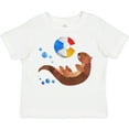 thumbnail image 3 of Inktastic Cute Otter and Beachball Boys or Girls Toddler T-Shirt, 3 of 5