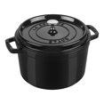 thumbnail image 1 of STAUB la Cocotte 4,75 L Fonte Ronde Haute Cocotte, Noir Brillant, 1 of 11
