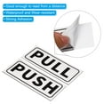 thumbnail image 4 of Unique Bargains Push Pull Door Sign 2'x5' Adhesive Horizontal Pull Push Sticker White 4 Set, 4 of 6