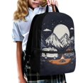 thumbnail image 3 of Uourmeti Camping Campfire Print Comfort Backpack for Boys, 17 Inch Premium Quality Big Storage Space Daily Backpack for School Shopping, 3 of 6