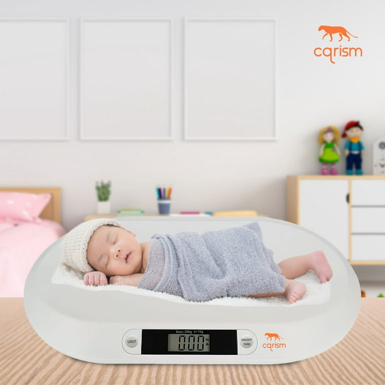 CQRISM Baby Scale Smart Weigh Comfort Baby Scale with 3 Weighing Modes and  Tare Function for babies Infant, Newborns, Puppy, Cats, Toddlers, Tare
