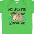 thumbnail image 4 of Inktastic My Auntie Loves Me with Sloth and Hearts Boys or Girls Baby Bodysuit, 4 of 5