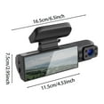 thumbnail image 4 of Da Sh Cam Camera for Cars Dashcam Front and Rear Camera 1080p Night Vi Si on Car Driving Recorder 24h Parking Mode Car Accessories (DashCam+32G Memory Card), 4 of 8