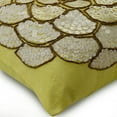 thumbnail image 2 of The HomeCentric Throw Pillow Covers Yellow Pillow case Sequins Flower Floral Theme Pillow Cover Pillow CoverPack of 2 14x14 inch (35x35 cm) Square Silk Pillowcase Floral Art Deco - White Wildflower, 2 of 5