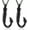 Black 2Pcs, variant on Fishing Hook Urn Necklace for Ashes Stainless Steel Cremation Jewelry Always in My Heart Ashes Necklaces Memorial Keepsake for Men