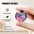 thumbnail image 3 of Glass Refrigerator Magnet 6Pcs Magnetic Fridge Sticker,Decor for Kitchen,Whiteboard,Cabinet,Cat With Iridescent Fur And Flowers, 3 of 5