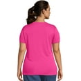 thumbnail image 5 of Hanes Just My Size Cool DRI Women's V-Neck T-Shirt (Plus ) Process Blue 5X, 5 of 6