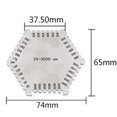 thumbnail image 2 of Instrument Peigne Hexagonal en Acier Inoxydable à Haute Précision pour Film Humide, Diaphragme Humide en Acier Inoxydable Épais, 2 of 5