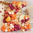 thumbnail image 5 of Orange Balloon Chain Package Birthday Party Graduation Decoration Arch Scene Atmosphere Layout, 5 of 8