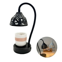 HIBIBUD Wax Melt Warmer,Adjustable Height Wax Warmer for Scented Wax,Exquisite Hollow Design Lamp Candle Warmer,black2