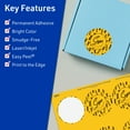 thumbnail image 3 of Avery Printable Round Labels, Bright Yellow, 3" Diameter, 60ct, 3 of 11