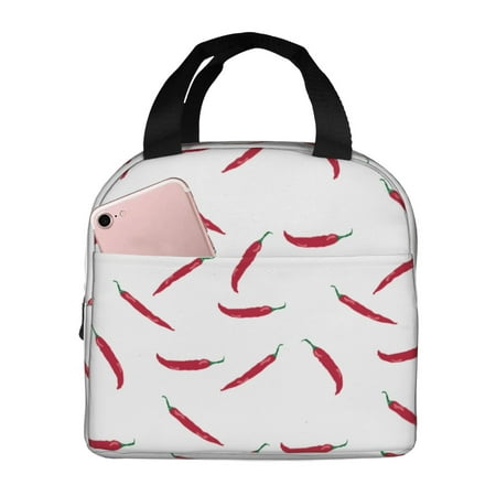 Insulated Lunch Bag for Women Men - Dried chili pepper Leakproof Cooler Lunch Box for Women Men  Lunch Tote Bags for Work School Picnic Travel