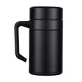 thumbnail image 1 of Conjunto de 2 Tazas de Térmicas Mini Doble Pared Cap Aislados de agua de caliente Botella para Facil de Llevado Negro Macarena Copa de deportes de acero inoxidable, 1 of 6