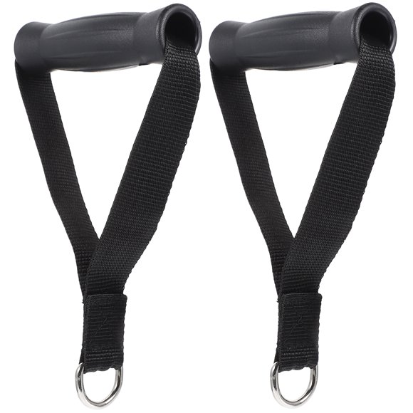 Shisuyan 2pcs Professional Bicep Fitness Handle Arm Gym Bodybuilding Pull Strap