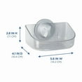 thumbnail image 2 of Clear Suction Shower Soap Dish Plastic No Drilling Power Grip Suction Cup New, 2 of 5