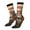 2 Black-1, variant on Deer American Flag Wall Pattern Sport Socks for Women and Men Crew Socks Sporty Calf Socks Casual Socks