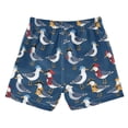 thumbnail image 7 of FORMRS Boys Swim Trunks Quick Dry Mesh Lining Beach Boardshorts, Sizes XS-XL, Blue Cartoon Birds Pattern, 7 of 7