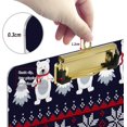 thumbnail image 4 of FMSHPON Christmas Polar Bear Pine Tree Snowflake Clipboard Hardboard Wood Nursing Clip Board and Pull for Standard A4 Letter 13x9 inches, 4 of 5
