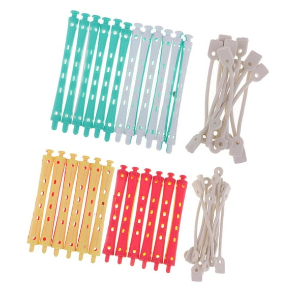 Milaget 24pcs Hair Curlers Twist Perm Rods Curls Rollers Styling Tool