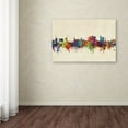 thumbnail image 3 of Trademark Fine Art 'Fayetteville Arkansas Skyline' Canvas Art by Michael Tompsett, 3 of 3