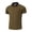 Army Green, variant on Dolkfu Short Sleeve Golf Shirts for Men Blue Minimalist Collared Button Tops Modern Casual Fashion Patchwork Polos Navy,S