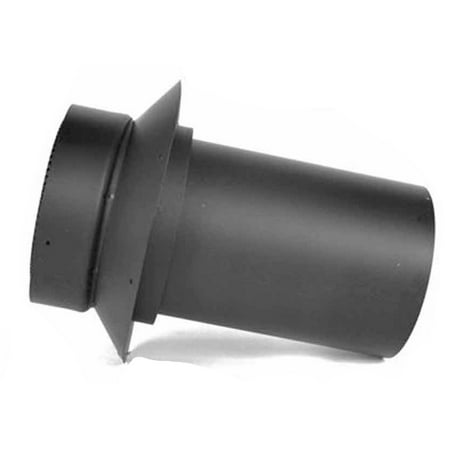 Lennox Hearth Products 6DMA 6 Inch security Double-Wall Black Stovepipe Masonry Adaptor