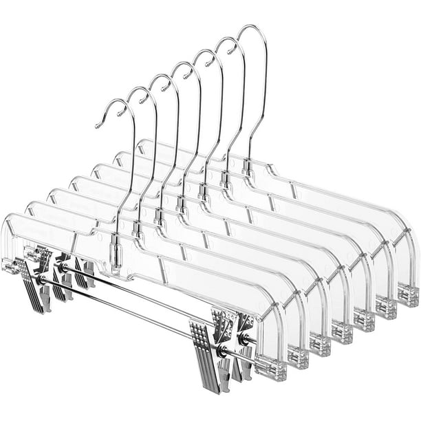 Metronic Pant Hangers with Clips, Plastic Hangers, Clothes Hangers, 12 ...