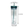 thumbnail image 2 of 16 Oz Tumbler with Straw and Lid – Double Clear Sports Cup – Ideal for Summer Hydration Travel Outdoor Activities and Everyday Use, 2 of 3