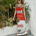 thumbnail image 6 of TOMATO SOUP Dress Summer Street Style Bohemia Long Dresses Female Sleeveless Printed Maxi Dress, 6 of 9