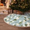 thumbnail image 5 of Rateoe Tulips Flowers Pattern Christmas Tree Skirt with Ties , Christmas Tree Decorations, Farmhouse Christmas Decor Xmas Holiday Decorations-30", 5 of 6