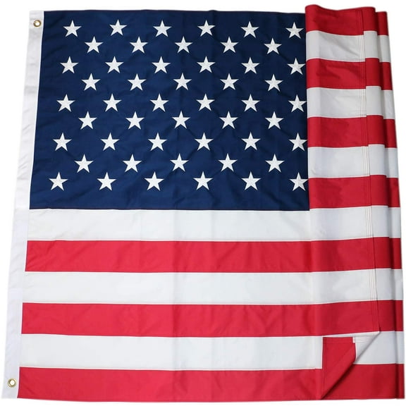 American USA Flag 5x8 FT Deluxe Long Lasting Outdoor US Flag Fade Resistant Embroidered Stars and Sewn Stripes USA Flag (5 by 8 foot)