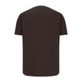 thumbnail image 3 of ZCFZJW Men's Henley Shirts Lightweight Quick Dry Summer Short Sleeve Muscle Fit Shirts Vintage Casual Solid Color Button V Neck T-Shirts for Men Brown M, 3 of 4
