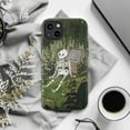 thumbnail image 6 of Cute Skeleton Graveyard Phone Case, Earthy Green Nature and Spooky Charm Phone Cover for iPhone 16 15 14 13 12 11 Pro Max Mini Plus, 6 of 6