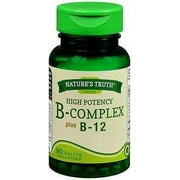 Nature's Truth High Potency B-Complex plus B-12 Tablets - 90 ct, Pack of 2