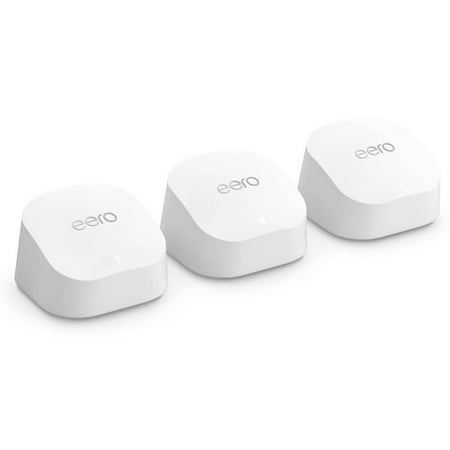 Amazon EERO6PLUS3PK Eero 6+ Dual-Band Mesh Wifi Router - 3 Pack