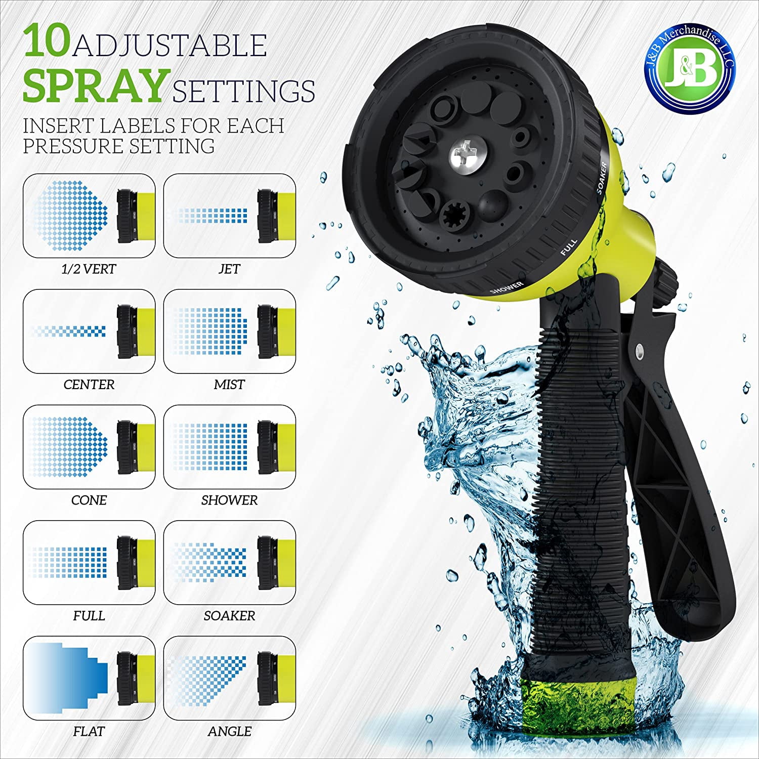 XpandaHose 75ft Expandable Garden Hose – Ultra-Strong 3750D, 4-Layer Latex Core, Brass 3/4" Connectors, 10-Pattern Nozzle & Storage Bag – Lightweight, Kink-Reducing, Leak-Resistant